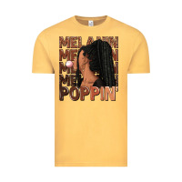 Vintage Mustard Melanin poppin' afro woman Vintage Tee - RanaPortraitStore