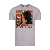 Vintage Zinc Melanin poppin' afro woman Vintage Tee - RanaPortraitStore