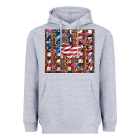 Heather Grey western usa flag heart and stars tumbler Heavyweight Hoodie - Artiststas
