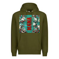 Army Green western mama Premium Hoodie - NancyCooperArtShop