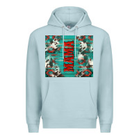 Blue Mist western mama Premium Hoodie - NancyCooperArtShop