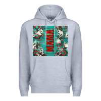 Heather Grey western mama Premium Hoodie - NancyCooperArtShop