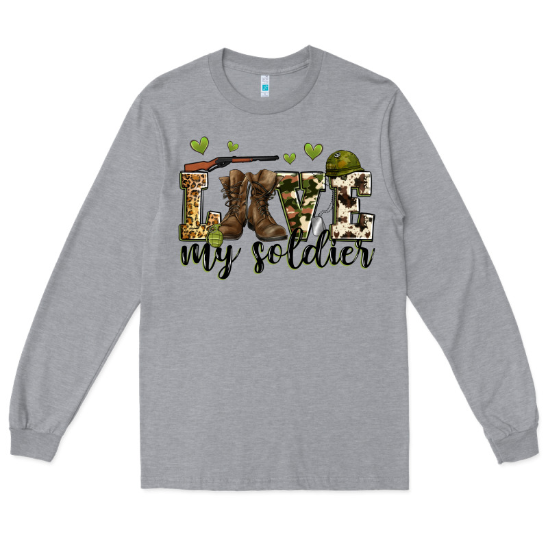 Love My Soldier Long Sleeve Tee by Zillion Design Studio | Teevron