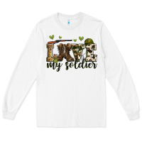 White love my soldier Long Sleeve Tee - Zillion Design Studio