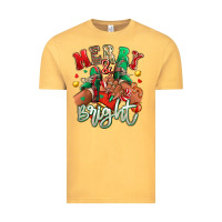 Vintage Mustard Merry and bright black girl sneakers Vintage Tee - RanaPortraitStore
