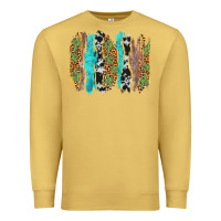 Antique Gold western brushstrokes Premium Sweatshirt - AdoDesignShop