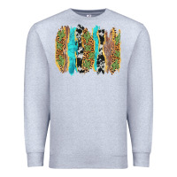 Heather Grey western brushstrokes Premium Sweatshirt - AdoDesignShop