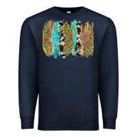 Navy western brushstrokes Premium Sweatshirt - AdoDesignShop