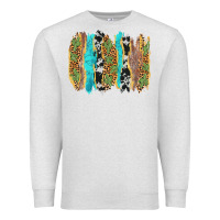 Oatmeal Heather western brushstrokes Premium Sweatshirt - AdoDesignShop
