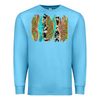 Ocean Blue western brushstrokes Premium Sweatshirt - AdoDesignShop