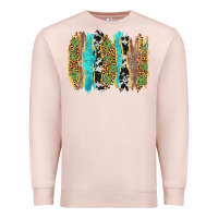 Pale Pink western brushstrokes Premium Sweatshirt - AdoDesignShop