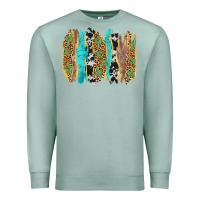 Seafoam western brushstrokes Premium Sweatshirt - AdoDesignShop
