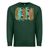 Sports Green western brushstrokes Premium Sweatshirt - AdoDesignShop