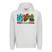 Dove Grey peace love tequila Premium Hoodie - AdoDesignShop