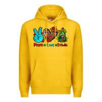 Lemon peace love tequila Premium Hoodie - AdoDesignShop