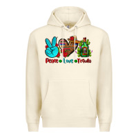 Sandshell peace love tequila Premium Hoodie - AdoDesignShop