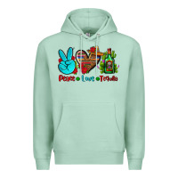 Seafoam peace love tequila Premium Hoodie - AdoDesignShop