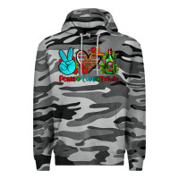 Slate Camo peace love tequila Premium Hoodie - AdoDesignShop