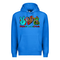True Royal peace love tequila Premium Hoodie - AdoDesignShop