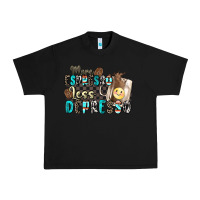 Black more espresso less depresso Urban Heavy Tee - Zillion Design Studio