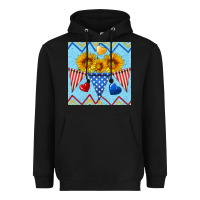 Black patriotic celebration Heavyweight Hoodie - BundleAndBundleShop