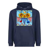 Navy patriotic celebration Heavyweight Hoodie - BundleAndBundleShop