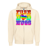 Sandshell lgbtq free dad hugs Zipper Hoodie - HRA Design Shop