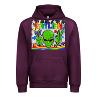 Mauve Wine LGBTQ Gaylien Tumbler Urban Hoodie - BundleAndBundleShop