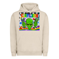 Pigment French Oak LGBTQ Gaylien Tumbler Urban Hoodie - BundleAndBundleShop