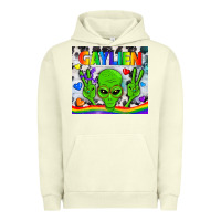 Pigment Pistachio LGBTQ Gaylien Tumbler Urban Hoodie - BundleAndBundleShop