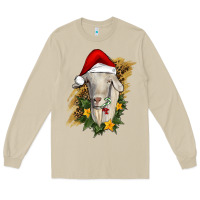 Mushroom christmas goat Long Sleeve Tee - RanaPortraitStore