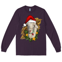 Plum christmas goat Long Sleeve Tee - RanaPortraitStore