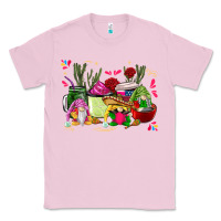 Bubblegum Pink mexican gnomes with coffee cups Classic Tee - CTS Tumbler Store