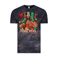 Cloud Black Merry Christmas black girl sneakers Vintage Tee - RanaPortraitStore