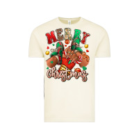 Vintage Arctic Merry Christmas black girl sneakers Vintage Tee - RanaPortraitStore