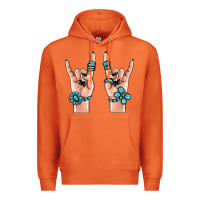 Carrot gemstone rock hand Premium Hoodie - MaliasSmallBusiness