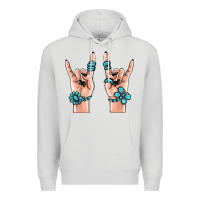 Dove Grey gemstone rock hand Premium Hoodie - MaliasSmallBusiness
