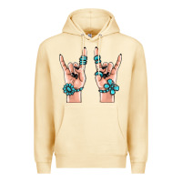 Pina Colada gemstone rock hand Premium Hoodie - MaliasSmallBusiness