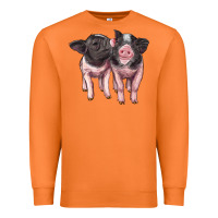 Carrot cute baby pigs Premium Sweatshirt - Artiststas