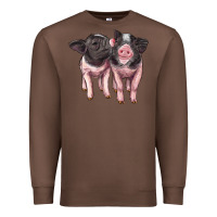 Chestnut cute baby pigs Premium Sweatshirt - Artiststas
