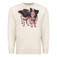Sandshell cute baby pigs Premium Sweatshirt - Artiststas