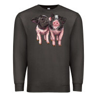 Smoke cute baby pigs Premium Sweatshirt - Artiststas