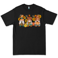 Black fall gnomes pumpkin sunflowers Premium Tee - Artiststas
