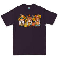 Plum fall gnomes pumpkin sunflowers Premium Tee - Artiststas