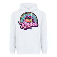 White kinder Heavyweight Hoodie - JahusDesignShop