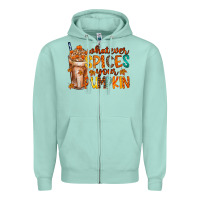 Seafoam whatever spices your pumpkin Zipper Hoodie - RacoonDesign