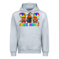 Heather Grey LGBTQ Free Hugs Gnomes Urban Hoodie - BundleAndBundleShop