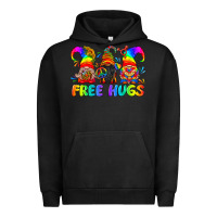 Pigment Black LGBTQ Free Hugs Gnomes Urban Hoodie - BundleAndBundleShop