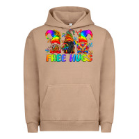 Pigment Burro LGBTQ Free Hugs Gnomes Urban Hoodie - BundleAndBundleShop
