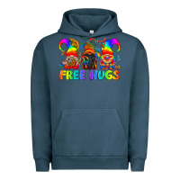 Pigment Midnight Navy LGBTQ Free Hugs Gnomes Urban Hoodie - BundleAndBundleShop